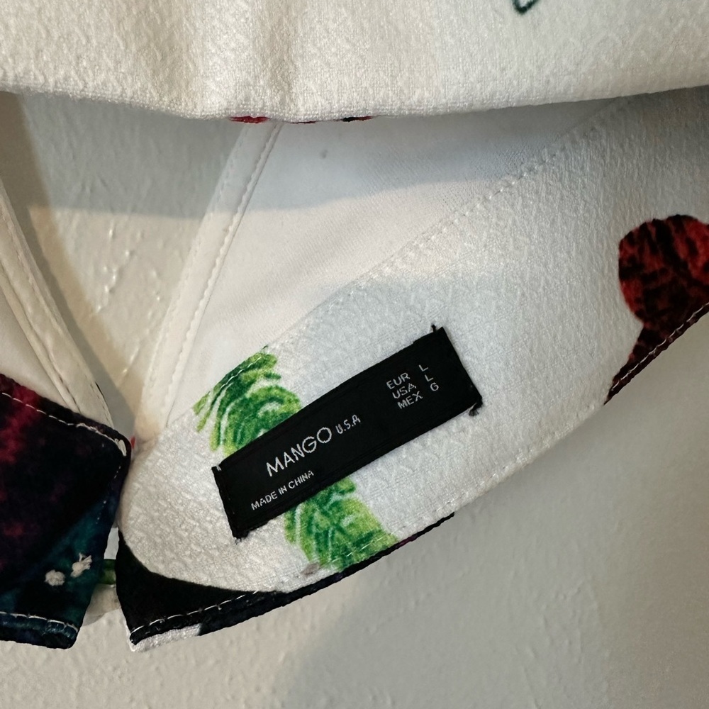 Two piece tropical multicolor set skirt and crop top - Picture 9 of 12